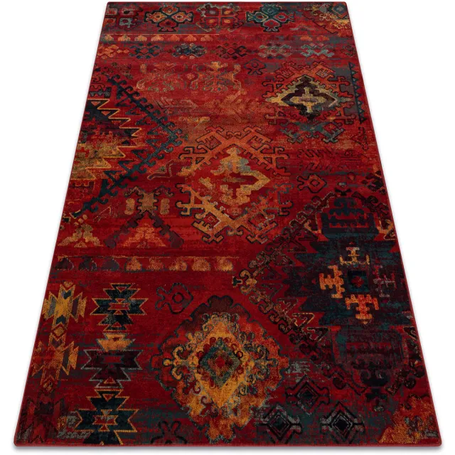 RUGSX Kleden Rugsx tapijt POLONIA Bali oosters, etno rubin Rood