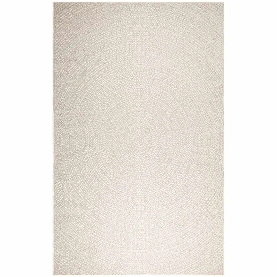 vidaXL Vloerkleed ZIZUR room binnen en buiten 200x290 cm jute look crème, foto 2