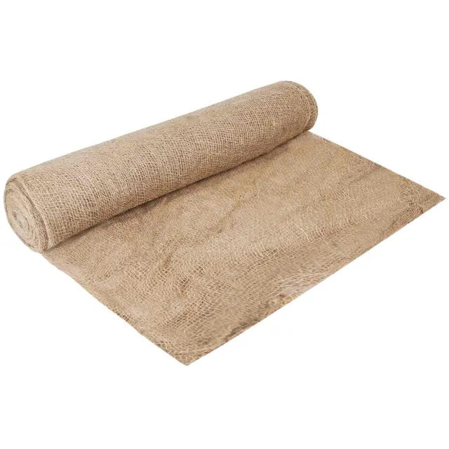 vidaXL Tuin - Jute - Net - 160 - cm - x - 25 - m - 90 - gsm - 100% - Tossa - Jute - Naturel