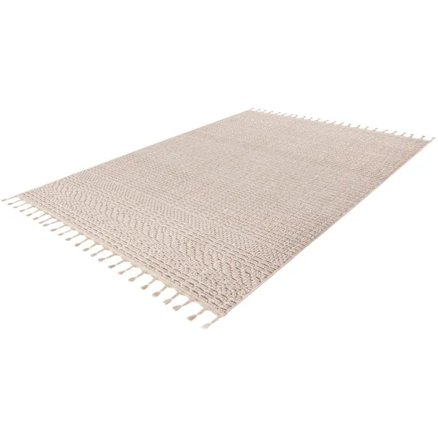 Lalee Luxor Vloerkleed - Berber Tapijt - Boho Modern - Beige - 3D-effect - Zacht en Onderhoudsvriendelijk