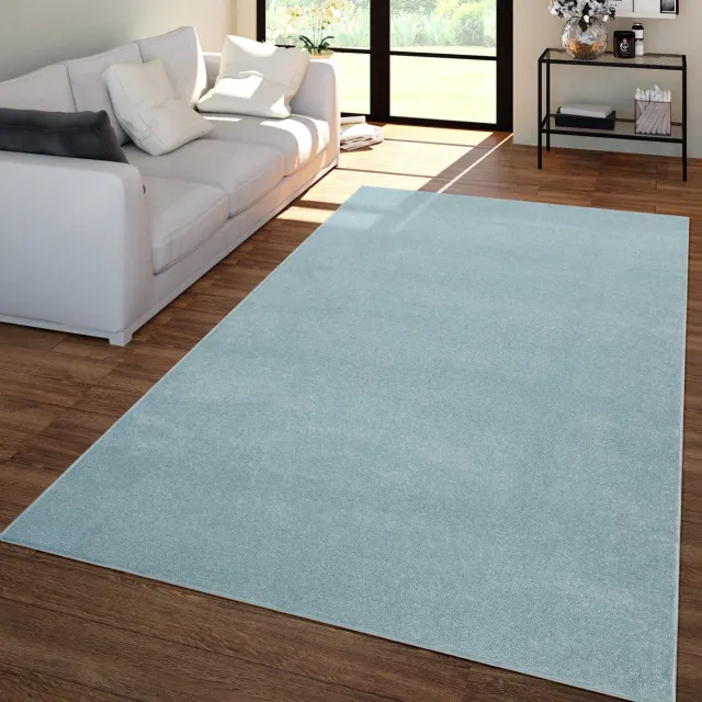 TT Home Woonkamertapijt Kurflor effen design modern en tijdloos 280 x 380 cm Rond 280 x 380 cm Rond turquoise