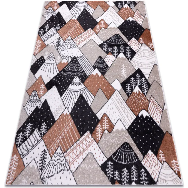 RUGSX Kleden Rugsx Tapijt FUN Tops voor kinderen, bergen, pieken Beige