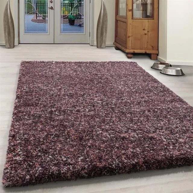 flycarpets Lorium Vloerkleed - Roze/Paars/Cream- Hoogpolig