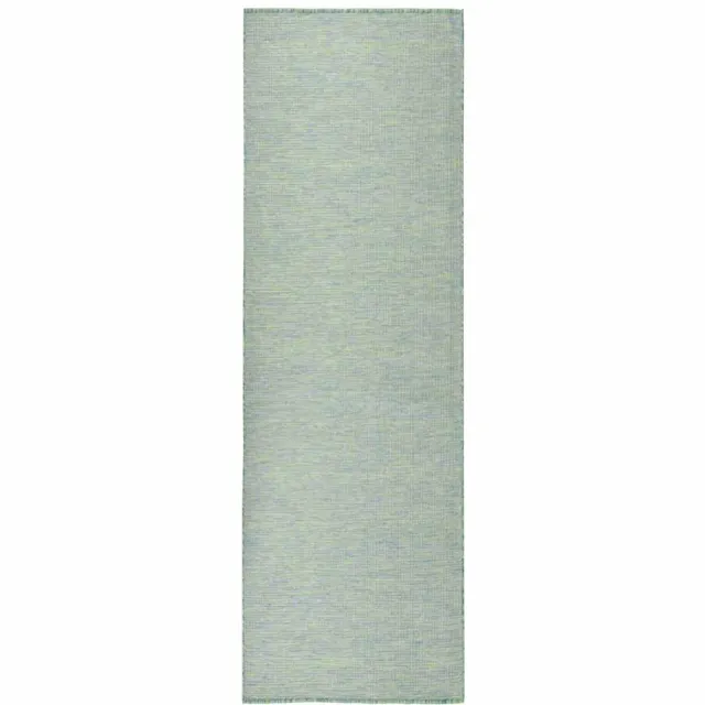 vidaXL Buitenkleed platgeweven 80x250 cm turquoise