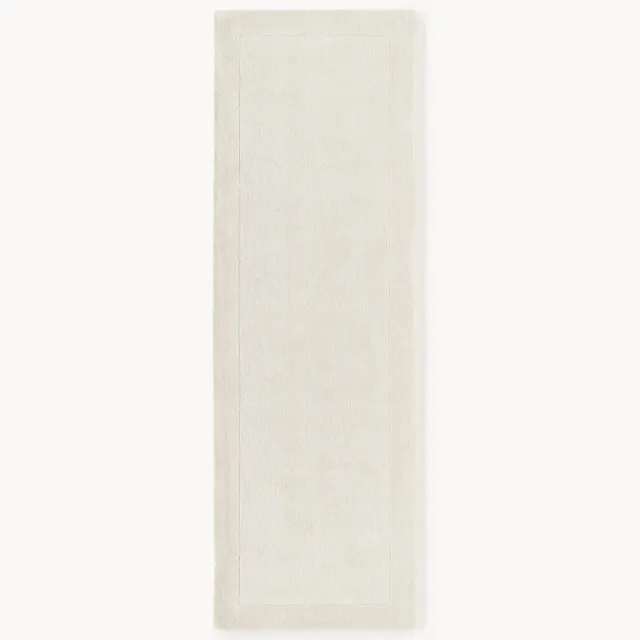 Westwing Collection Laagpolige loper Kari Wit