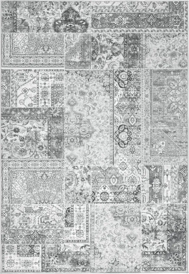 Meghan Lalee Vloerkleed Avantgarde 105 grijs – 160 x 230 cm – 100% polyester, machinegeweven