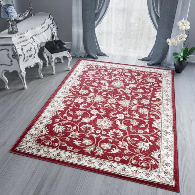 Tapiso Dubai Vloerkleed Tapijt Carpet Oriental Oosters Modern Rood Beige4