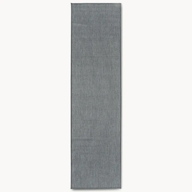 Westwing Collection Dubbelzijdige in- & outdoor loper Whitby Grijs