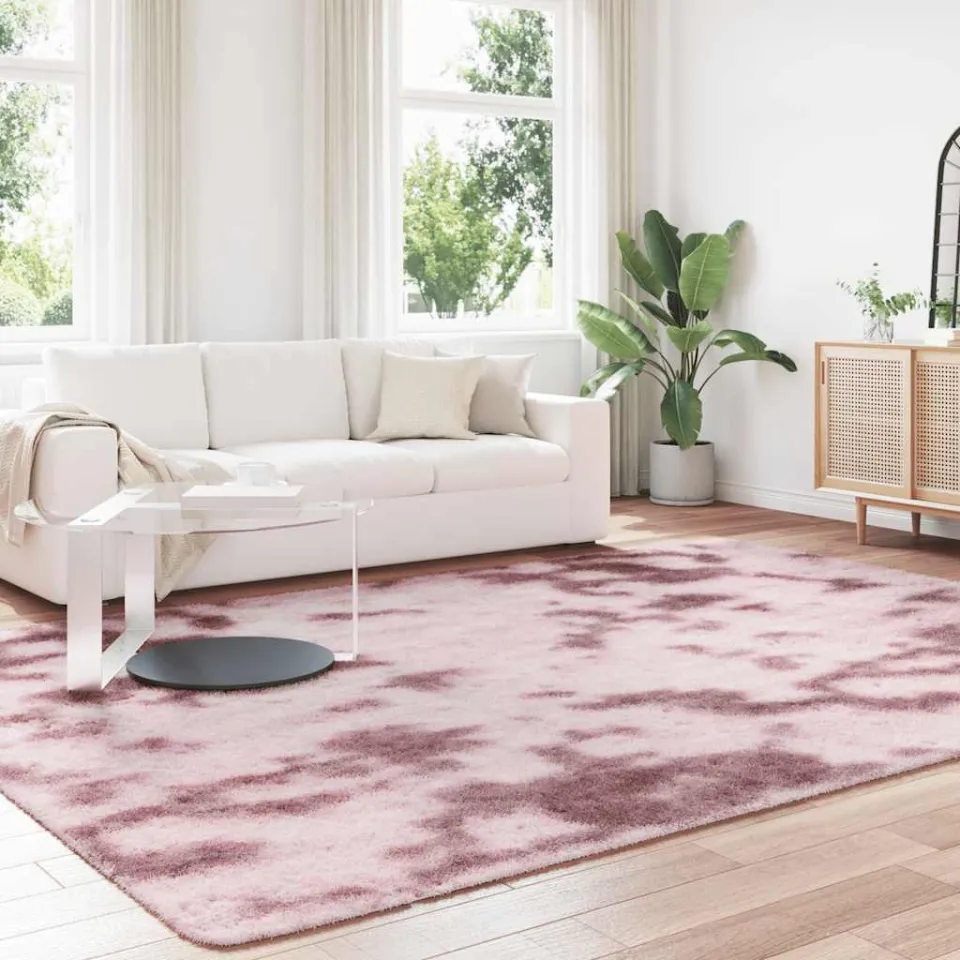 vidaXL Hoogpolig vloerkleed NAVARRA 240x340 cm polyester stoffig roze, foto 2