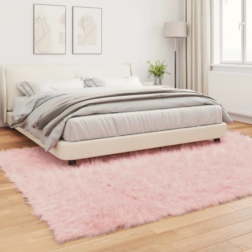 vidaXL Tapijt van imitatie TAFALLA Roze 240 x 340 cm Polyester, foto 3