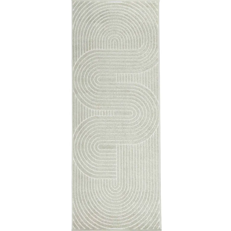 vidaXL Binnen- en buitentapijt PALMERAS Groen 80 x 200 cm Polyester