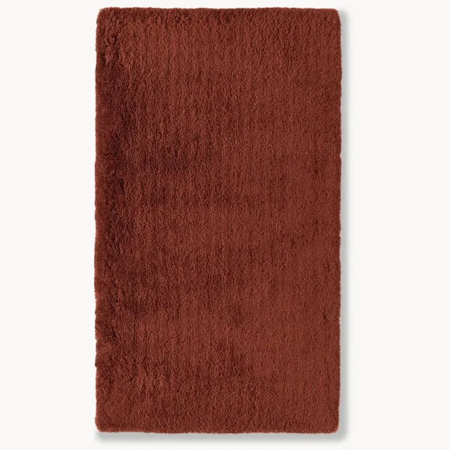 Westwing Collection Hoogpolig extra zacht vloerkleed Leighton Wijnrood