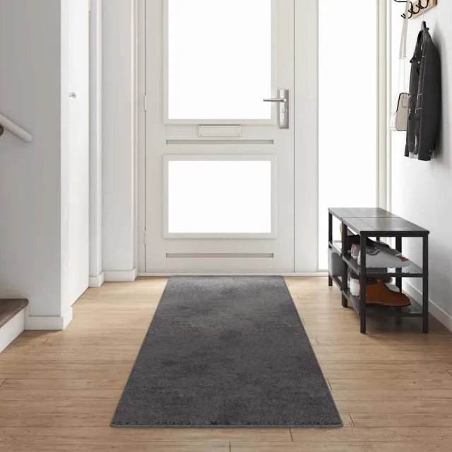 vidaXL Tapijt Loper Grijs 80 x 400 cm 100% Polypropylene Tuft, foto 2