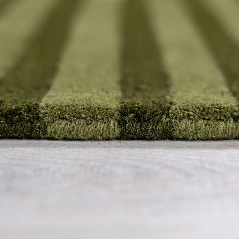 Flair Rugs Conway Retro wollen vloerkleed groen, foto 3
