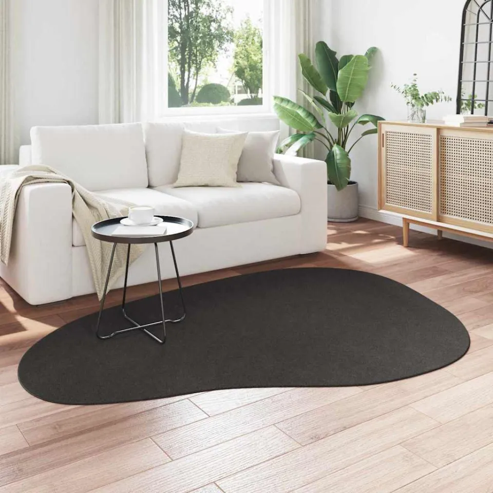 vidaXL Tapijt HUARTE Antraciet 140 x 200 cm Polyester, foto 3