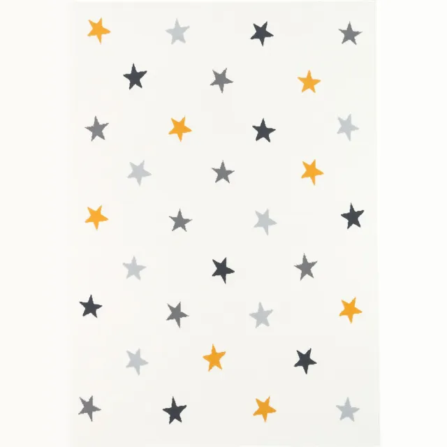 Pergamon Vloerkleed Kinder en Jeugd Tapijt Trendline Sterren Mix Creme