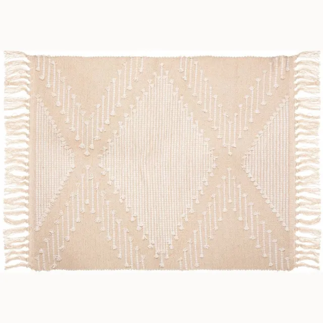Atmosphera Créateur d'intérieur® Katoenen vloerkleed in zand- en koperkleur SABBIA