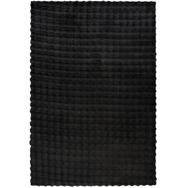 Dutch XXL Hoogpolig Vloerkleed | Tapijt | Hailey | Blokken | Zwart
