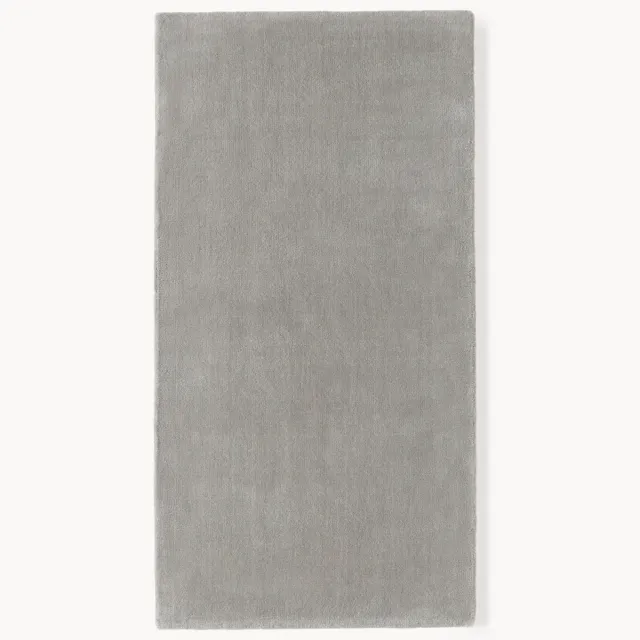Westwing Collection Handgeweven wollen vloerkleed Zayne Grijs