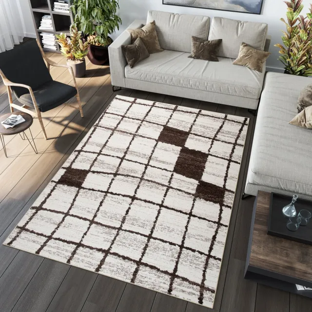 Tapiso Sari Vloerkleed Woonkamer Wit Tapijt Karpet Maat- 200x290 Wit 2