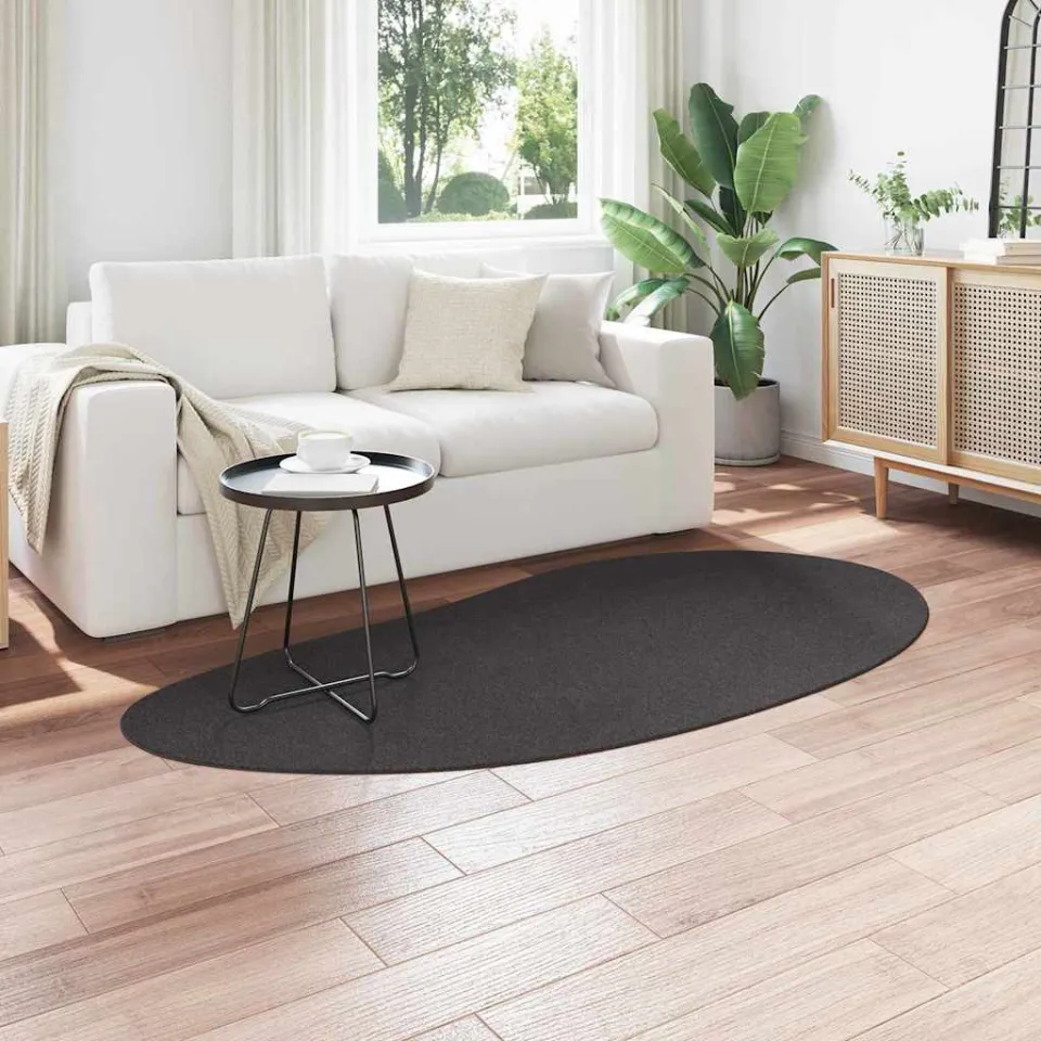 vidaXL Tapijt HUARTE Antraciet 100 x 200 cm Polyester, foto 3