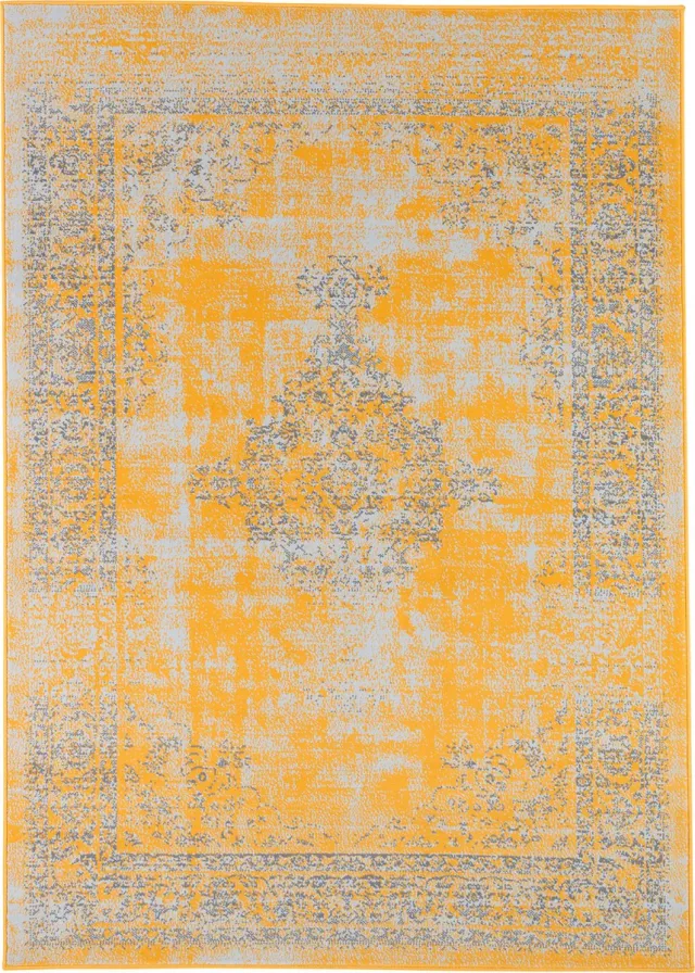 Pergamon Vloerkleed Designer Passion Vintage rand Geel