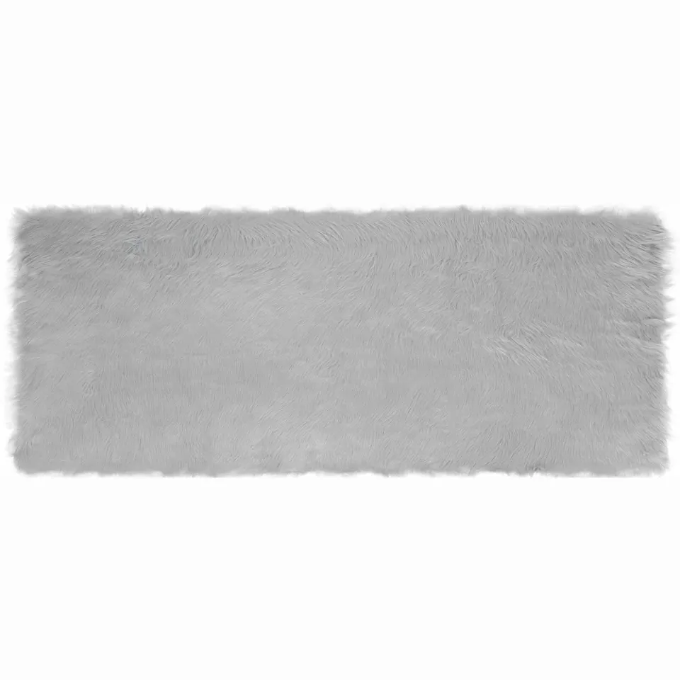 vidaXL Tapijt van imitatie TAFALLA Grijs 80 x 200 cm Polyester