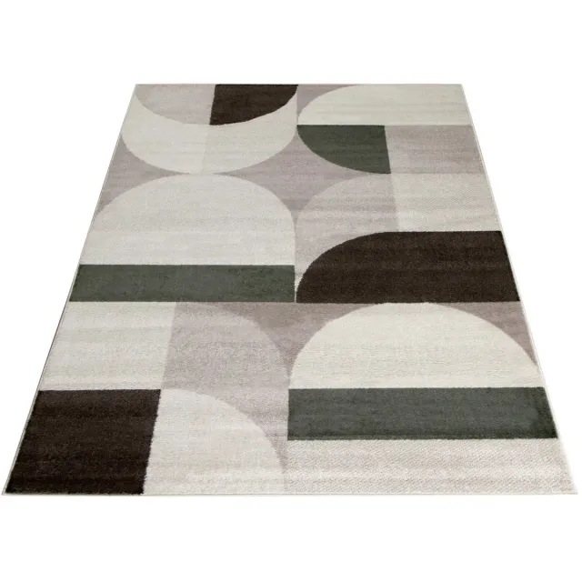 Spits Dutch Lifestyle - Vloerkleed - Brooklyn A - PP/Jute/PES/Latex - Bruin/groen