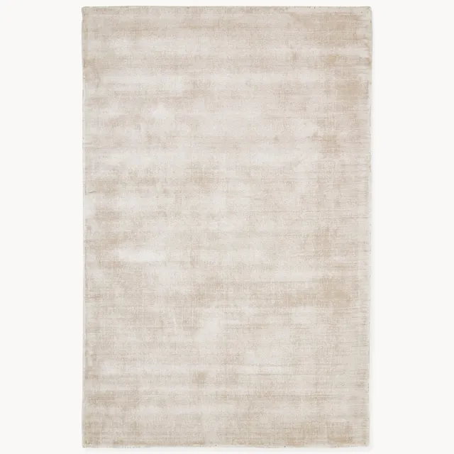 Westwing Collection Handgeweven viscose vloerkleed Jane Beige