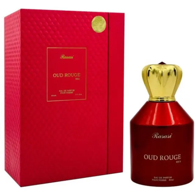 Rasasi OUD ROUGE RED POUR FEMME EDP 80 ML rood
