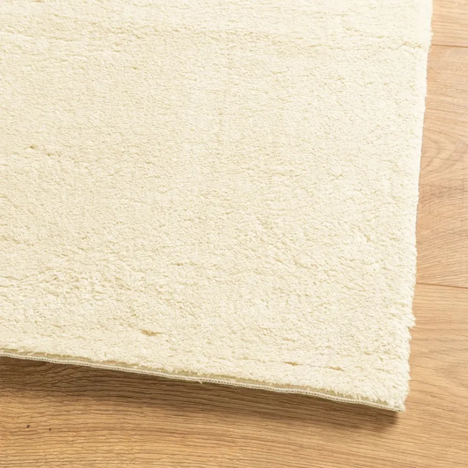 vidaXL Vloerkleed HUARTE laagpolig zacht wasbaar 80x150 cm crème, foto 4