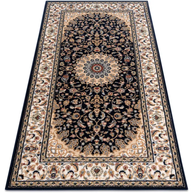 RUGSX Kleden Rugsx Wollen tapijt NAIN Rosette, frame 7177/51011 beige 80x150 cm