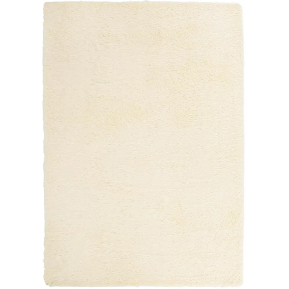 vidaXL Hoogpolig vloerkleed NAVARRA 240x340 cm polyester crèmekleurig