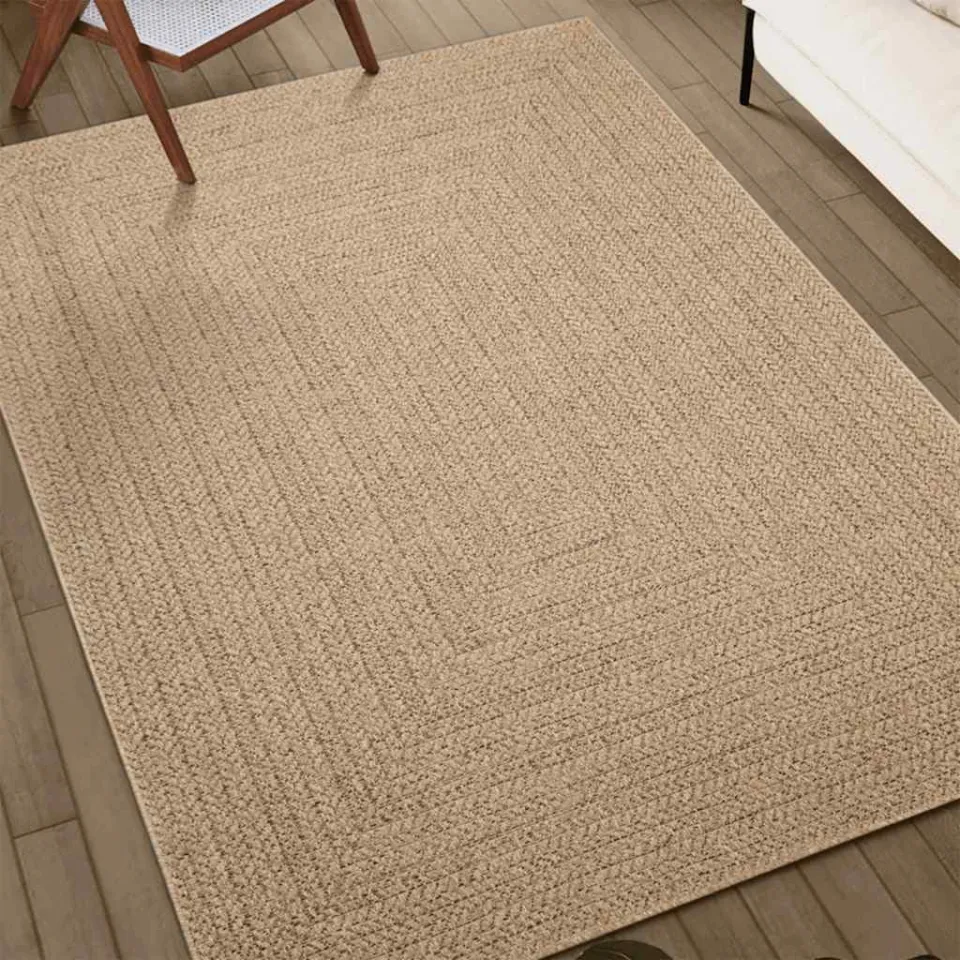 vidaXL Vloerkleed ZIZUR binnen en buiten 80x250 cm jute look bruin, foto 3
