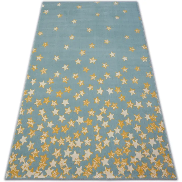 RUGSX Kleden Rugsx Tapijt PASTEL 18408/032 - Sterretje turkoois goud 120x170 cm Groen