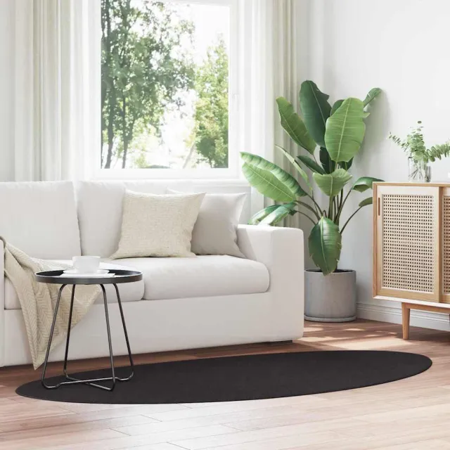 vidaXL Tapijt HUARTE Zwart 100 x 200 cm Polyester, foto 2