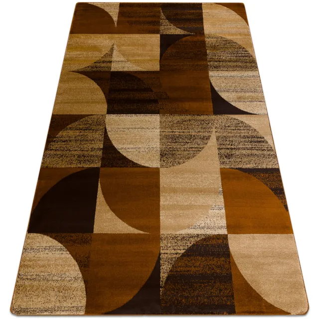 RUGSX Kleden Rugsx Tapijt ROYAL H387 Geometrisch - bruin / 100x200 cm
