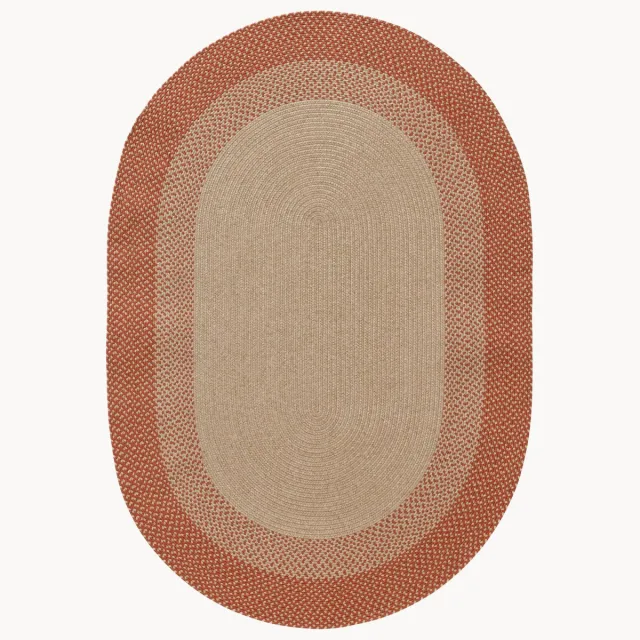benuta Ovaal binnen- & buitentapijt Nandi Terracotta