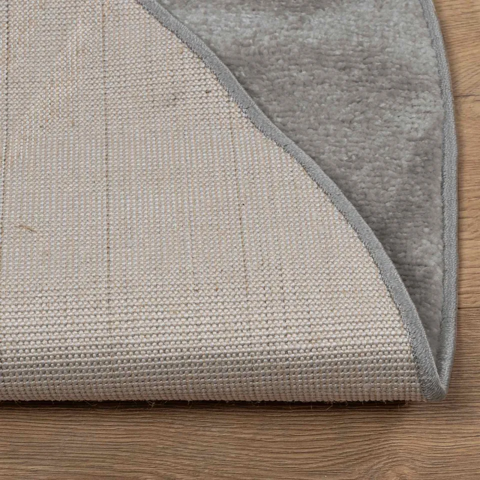 vidaXL Binnen kleed GALATI Grijs Ø 160 CM Polyester, foto 4