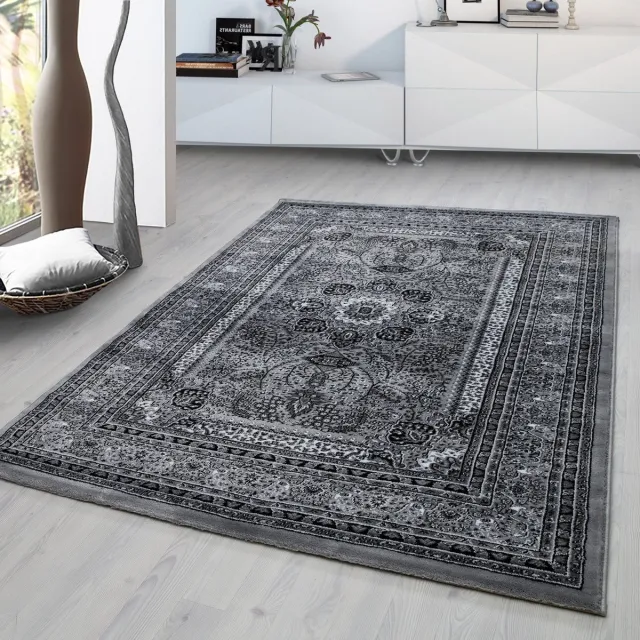 Ayyildiz Oosterse vloerkleed, oosters design, grijze kleur, vloerkleed voor de woonkamer, jute achterkant grijs, foto 2