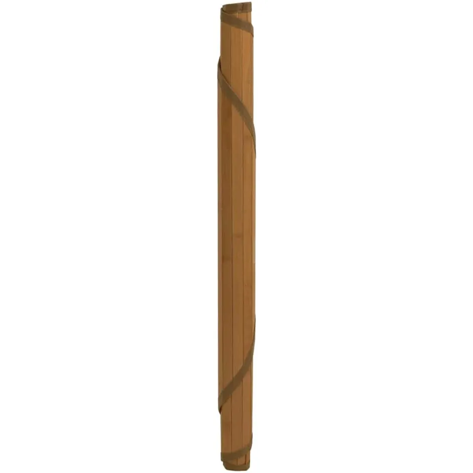 vidaXL Vloerkleed rond 100 cm bamboe bruin, foto 2