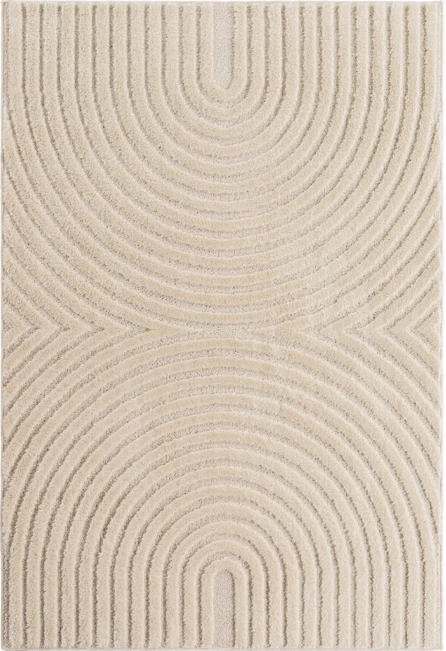 Ayyildiz Art – Laagpolig vloerkleed – Crème – Scandinavische boho – 120 x 170 cm