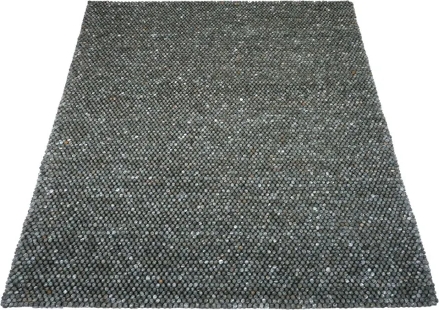 Veer Carpets Vloerkleed Pool Donker Groen 434 - Wol Hoogpolig Vloerkleed – Japandi / Modern Design