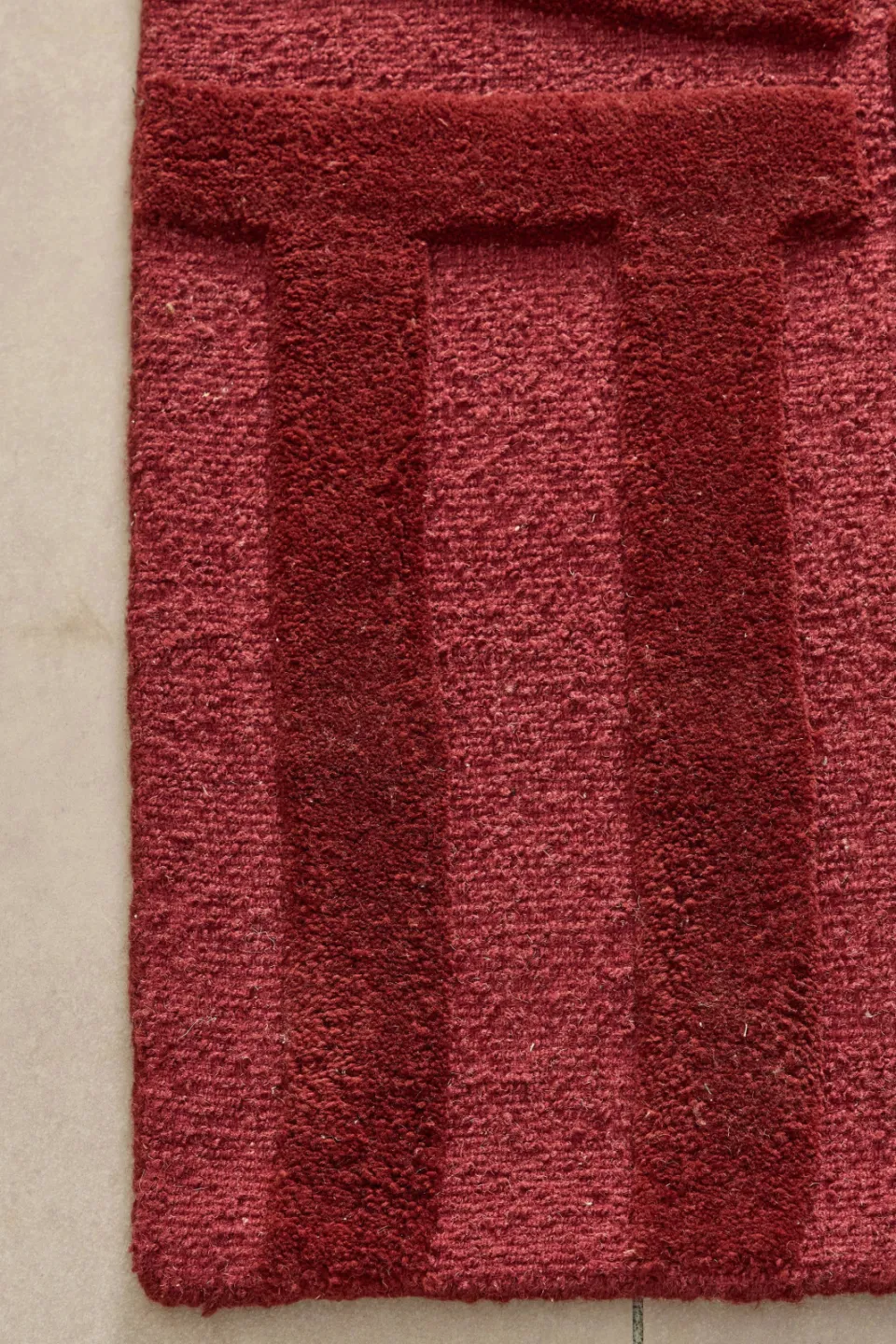 Studio LIVIT vloerkleed wol Velabu burgundy, foto 4