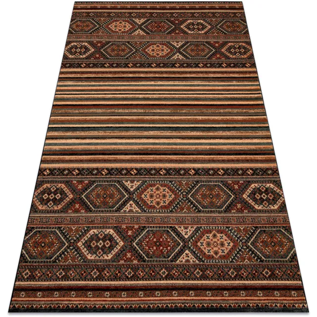 RUGSX Kleden Rugsx Wollen tapijt KASHQAI 4356 500 etnisch terracotta 67x130 cm Rood