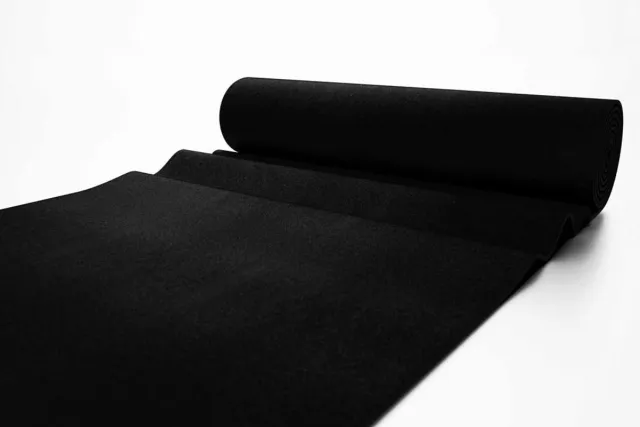 IVOL Tapijt loper Torrance - Breedte 200 cm - 2 mm dik - Zwart - per strekkende meter