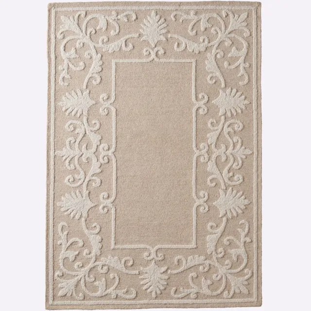 vloerkleed beige gemêleerd beige/ecru gemêleerd