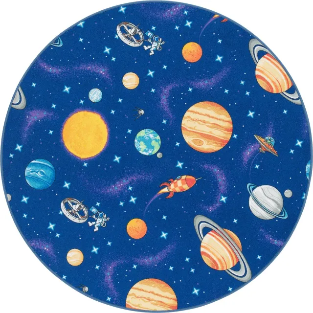 Snapstyle Kinder speeltapijt Universeel Rond Blauw