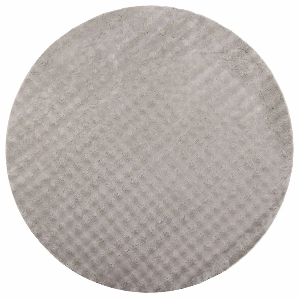 vidaXL Vloerkleden Rond SIROLO Zand Ø 200 CM Polyester Bruin