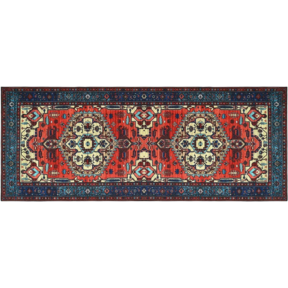 vidaXL Vloerkleed ORIZ Rood 80 x 200 cm 100% polyester